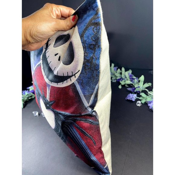 Nightmare Christmas Pillowcase Jack Sally Home Decor Pillow Cushion Cover - Picture 11 of 11